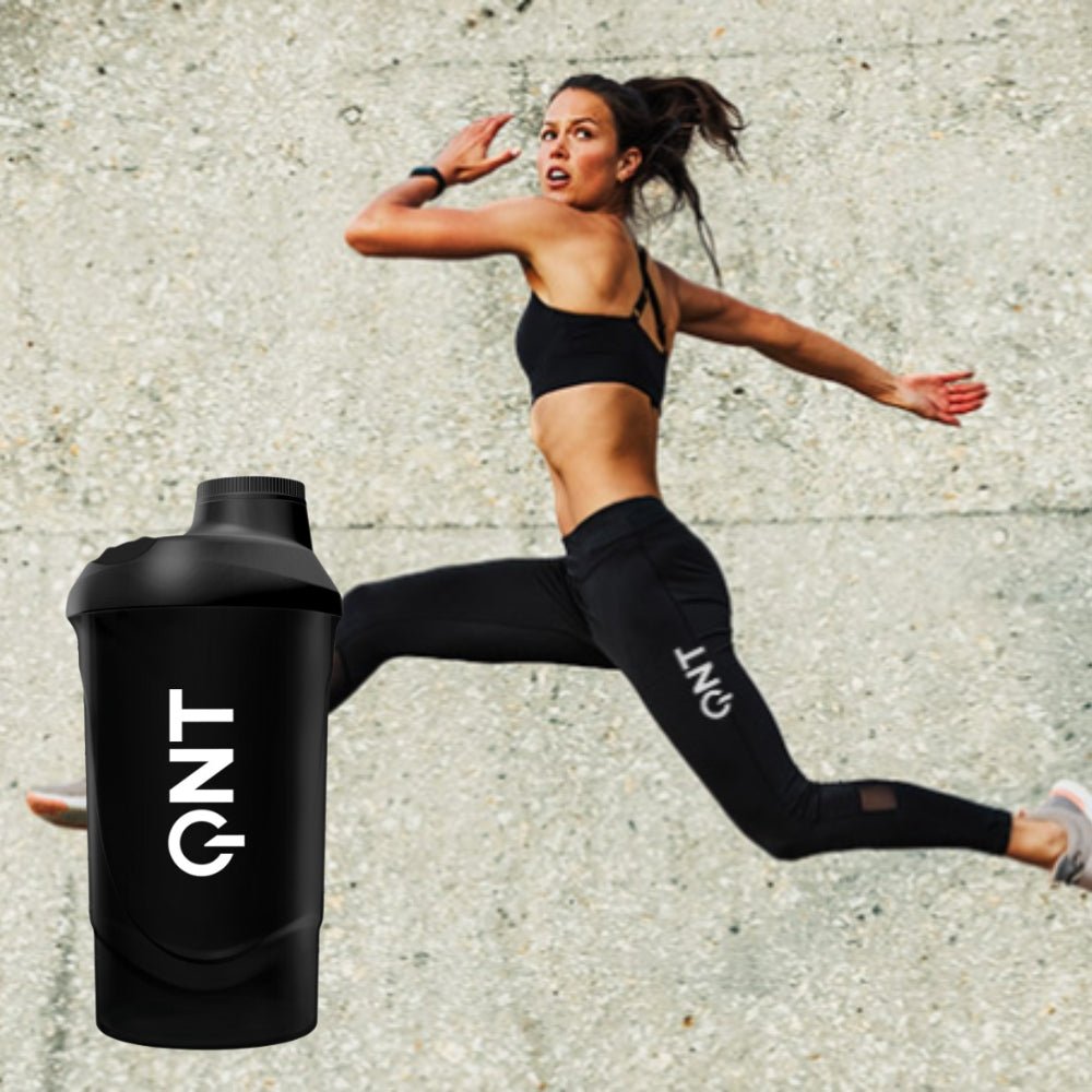 QNT Shaker It's ON Black (Made in EU) 600ml 5404017406872- The Supplement Warehouse Pte Ltd