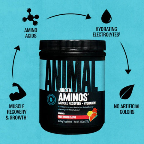 Universal Animal Juiced Aminos Intra/Post Workout Formula 30srv 039442033437- The Supplement Warehouse Pte Ltd