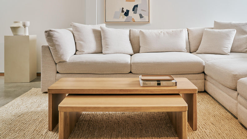 Field Coffee Table Round, White Oak – Sundays Company