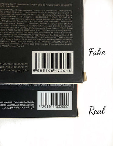 barcodes comparison rose gold remastered real vs fake