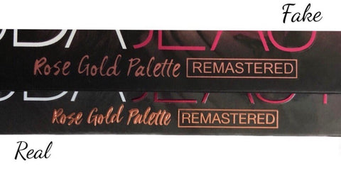 font comparison on palettes huda rose gold remastered real vs fake