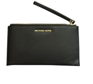 MICHAEL KORS JET SET LARGE ZIP CLUTCH WRISTLET LEATHER BLACK – Mystic  Beauty Online Beauty Store