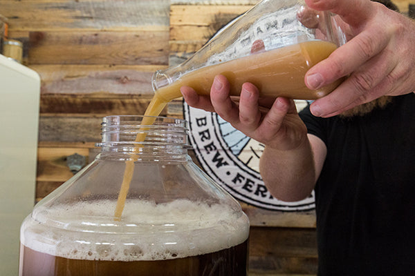 adding_yeast_to_fermenter_BIAB_brewing