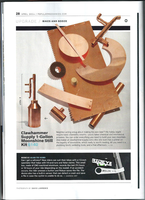 Clawhammer Supply - As Seen In Popular Mechanics – Copper Moonshine ...