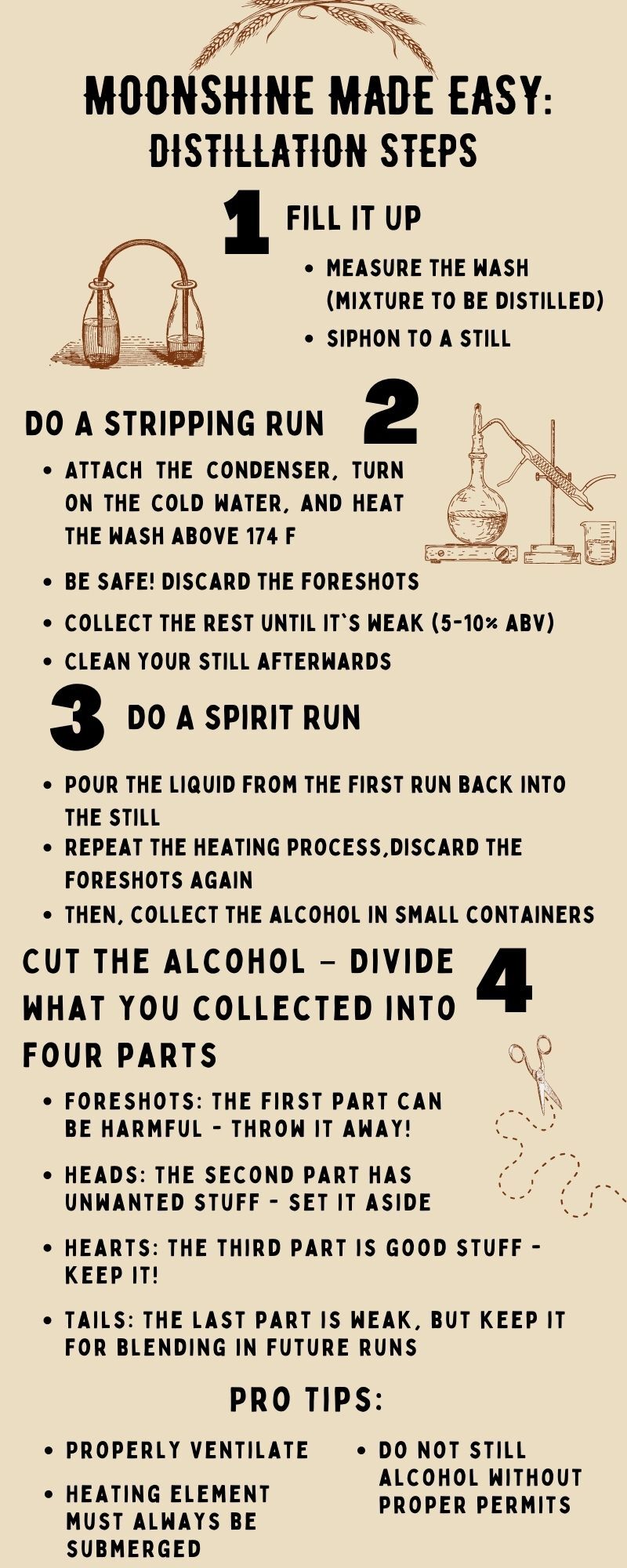 steps to make moonshine infographic