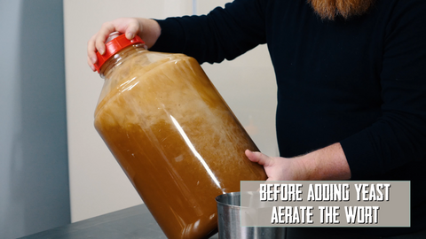 aerating wort before pitching yeast