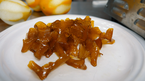 citrus peels after simmering for 45 minutes