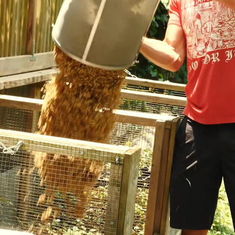 putting spent grains in compost