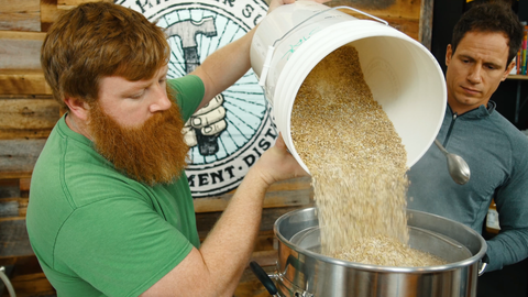 mashing in