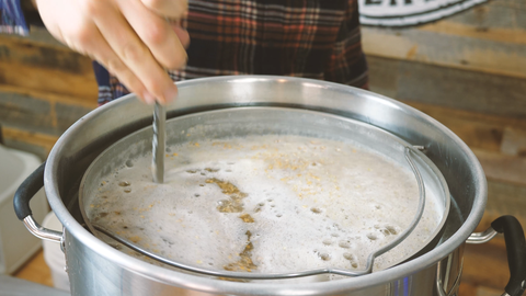 stirring mash