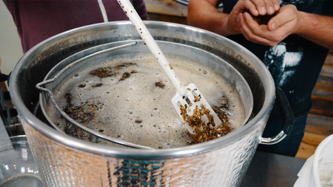 stirring mash