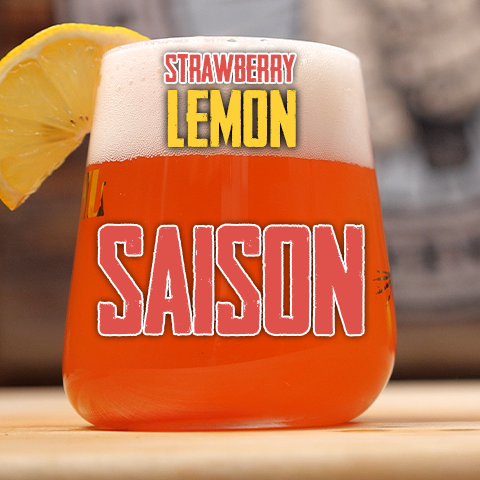 Strawberry Lemon Saison Homebrew Recipe