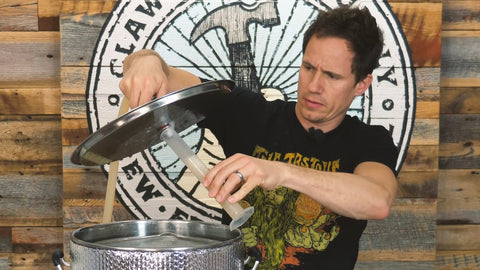 Getting a sample of wort in order to test PH