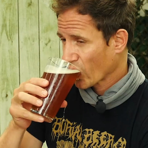 tasting the finished beer