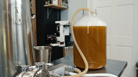 transferring wort to a fermenter