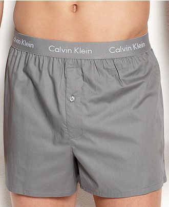 calvin klein woven boxers