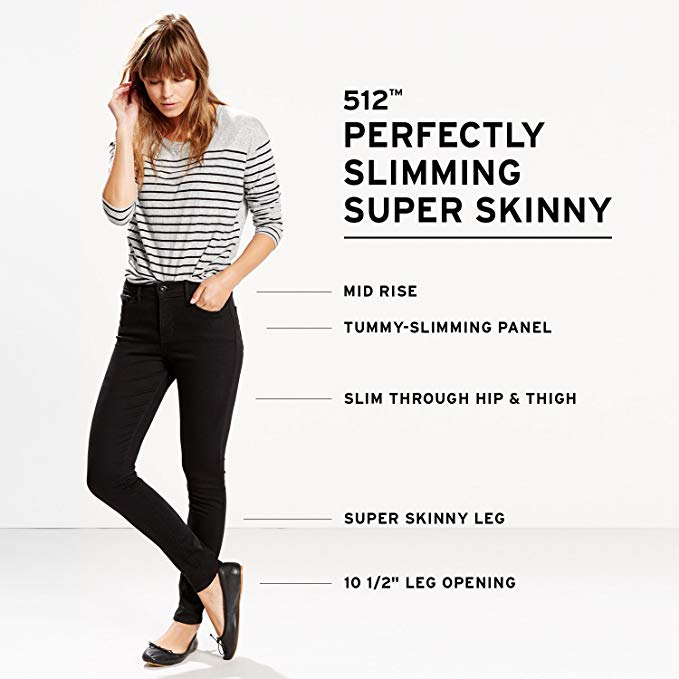 512 Perfectly Slimming Skinny Jean, 28 