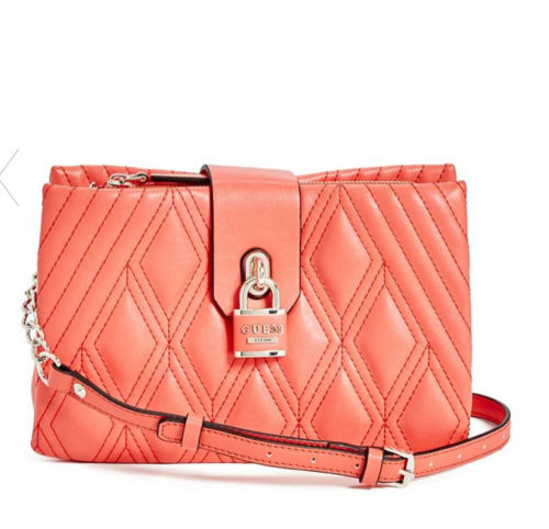 guess coral purse