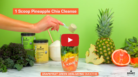 Video link to Pink Grapefruit Green Smoothie in youtube