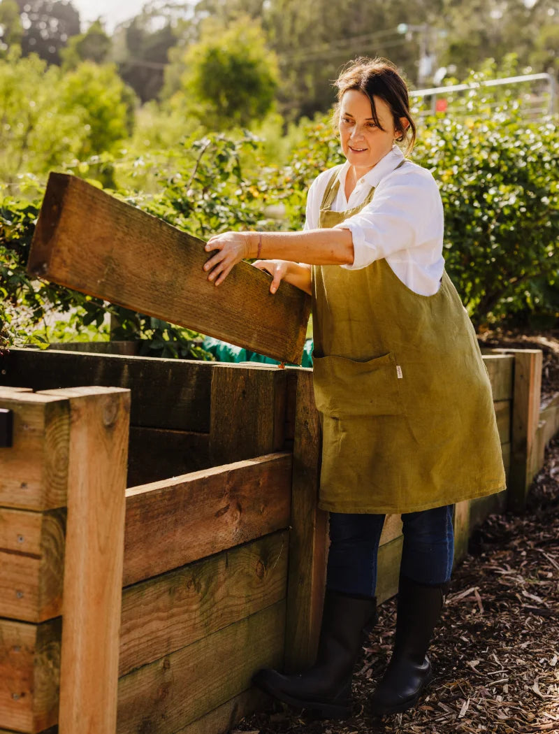 adjusting the garden