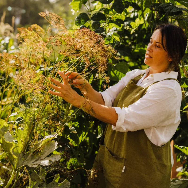 checking the flowers