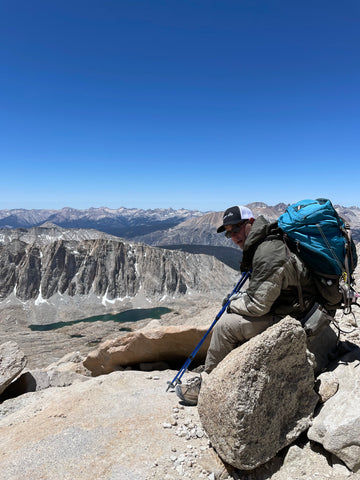 Sitting on top of mount whitney