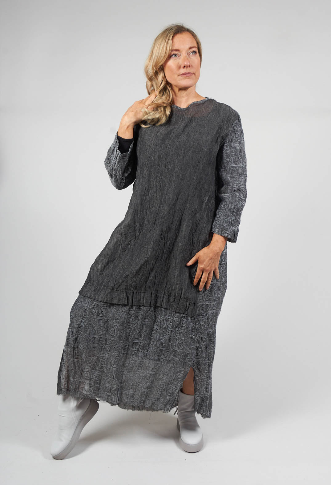 Black Angel Dress in Grey