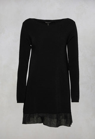 Black polyamide dress - 3/4 sleeve by Sarah Pacini