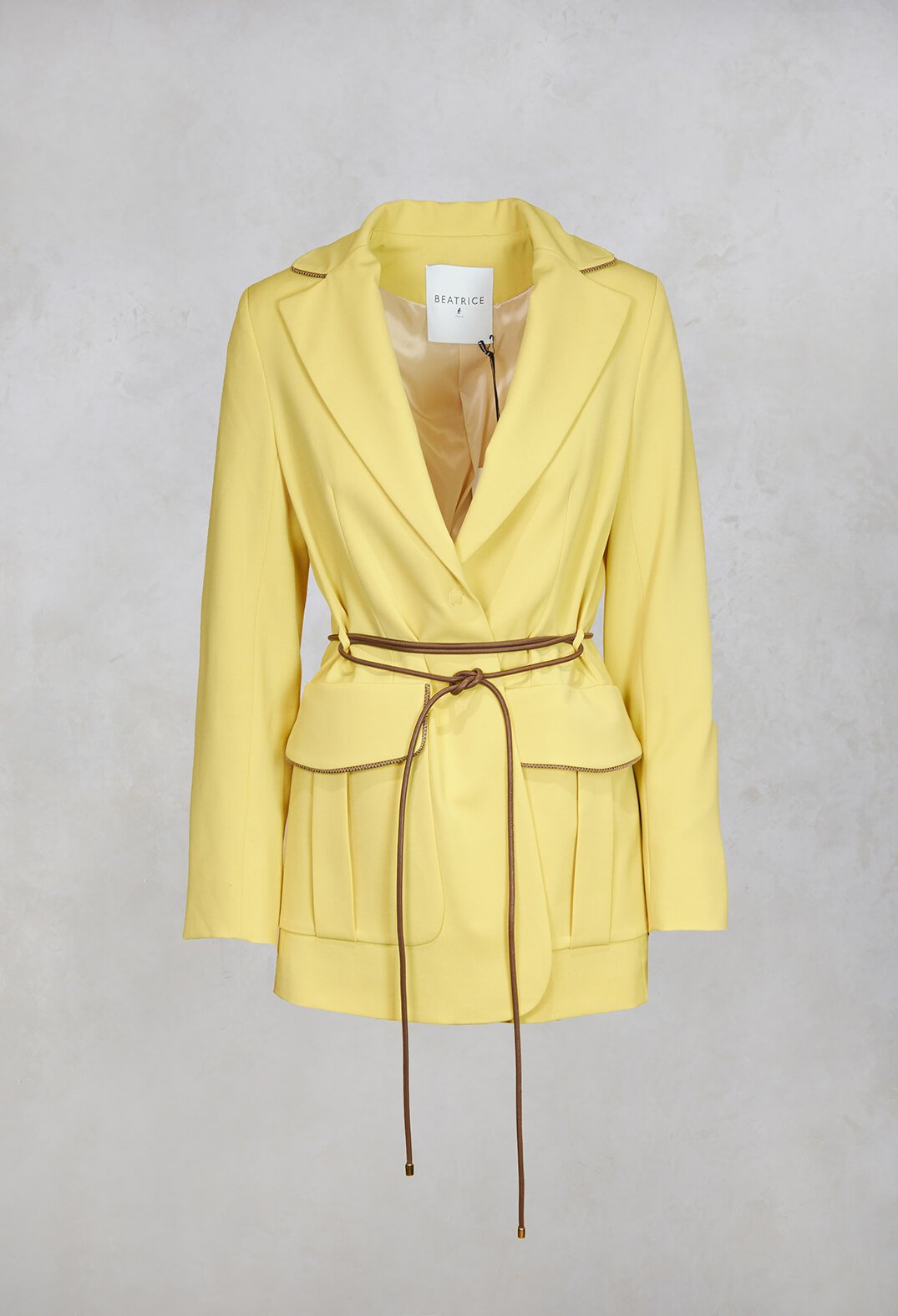 Blazer in Cream Yellow