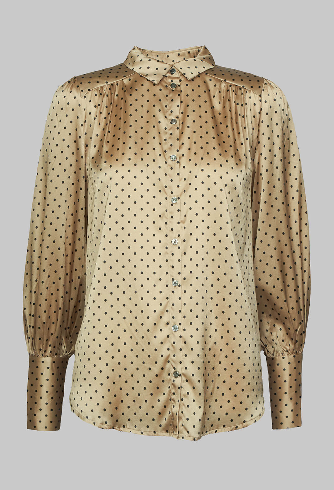 Cadence Shirt with Volume Sleeves in Dot