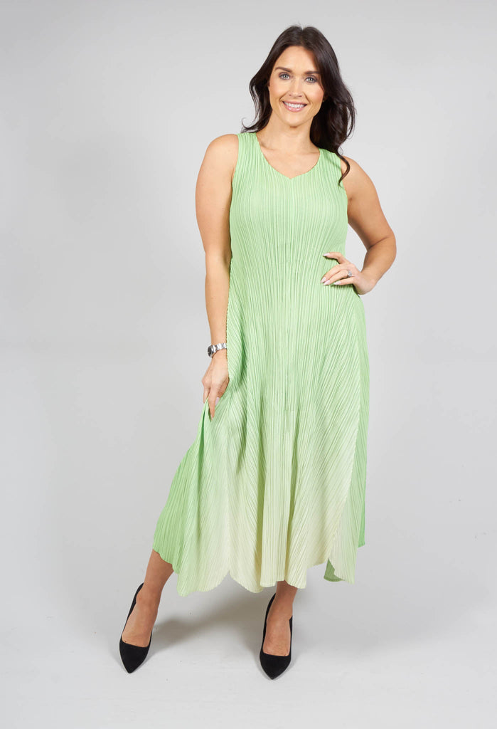 Alquema – Estrella Dress in Jade and Wheat – Olivia May