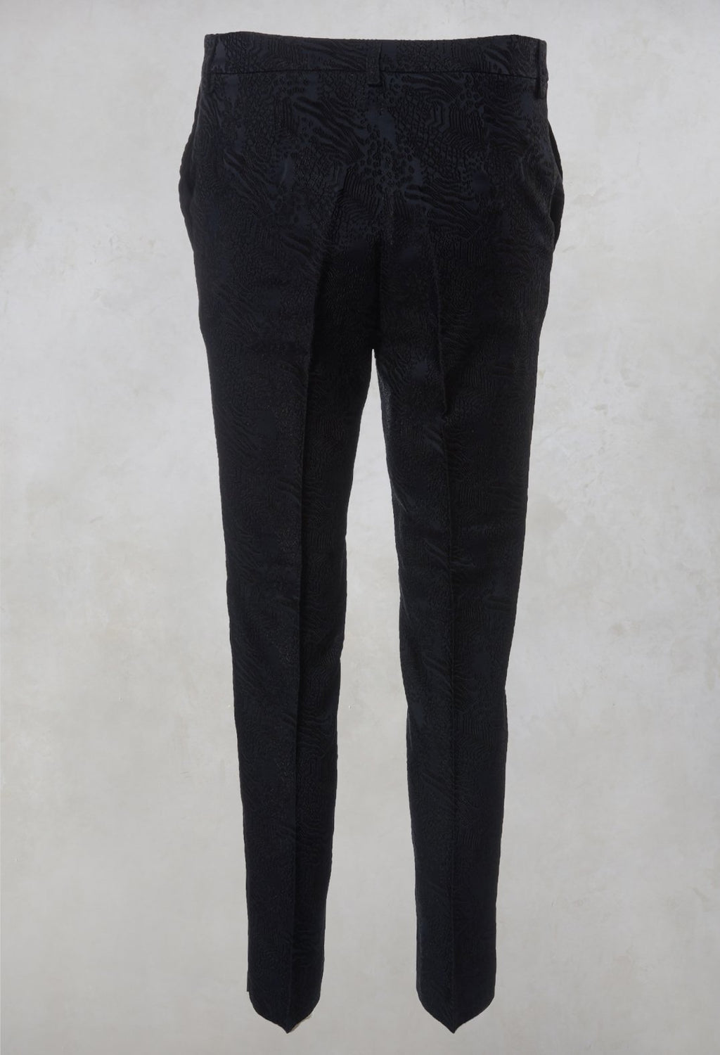 jacquard cigarette trousers