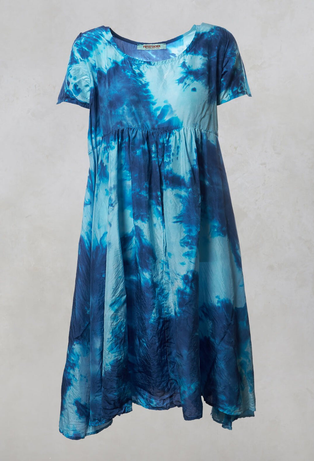 tie dye silk dress