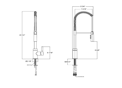 Pull Down Kitchen Faucet Industrial Style Magnolia Sinks