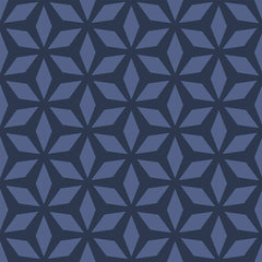 royal blue diamond geometric fabric removable wallpaper