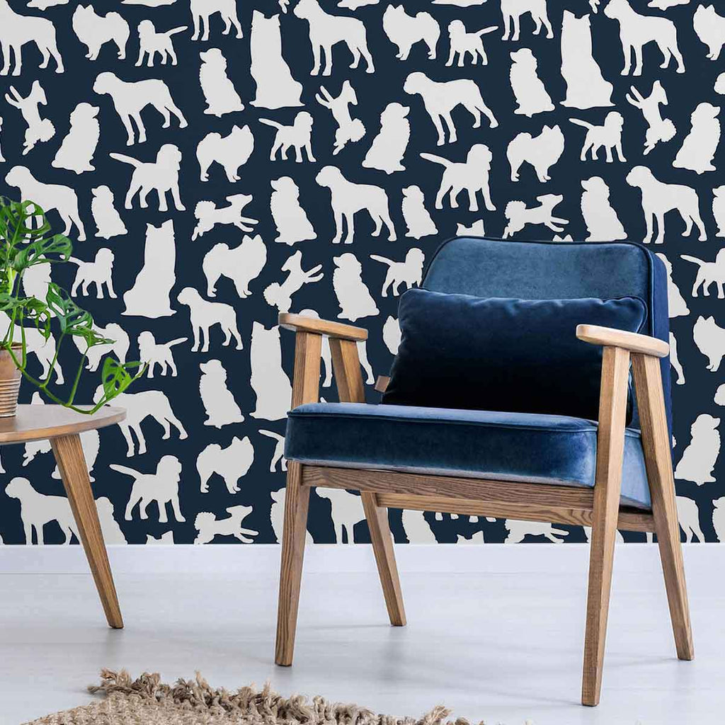Funny Dogs Wallpaper Peel and Stick Wall Mural Removable  Etsy