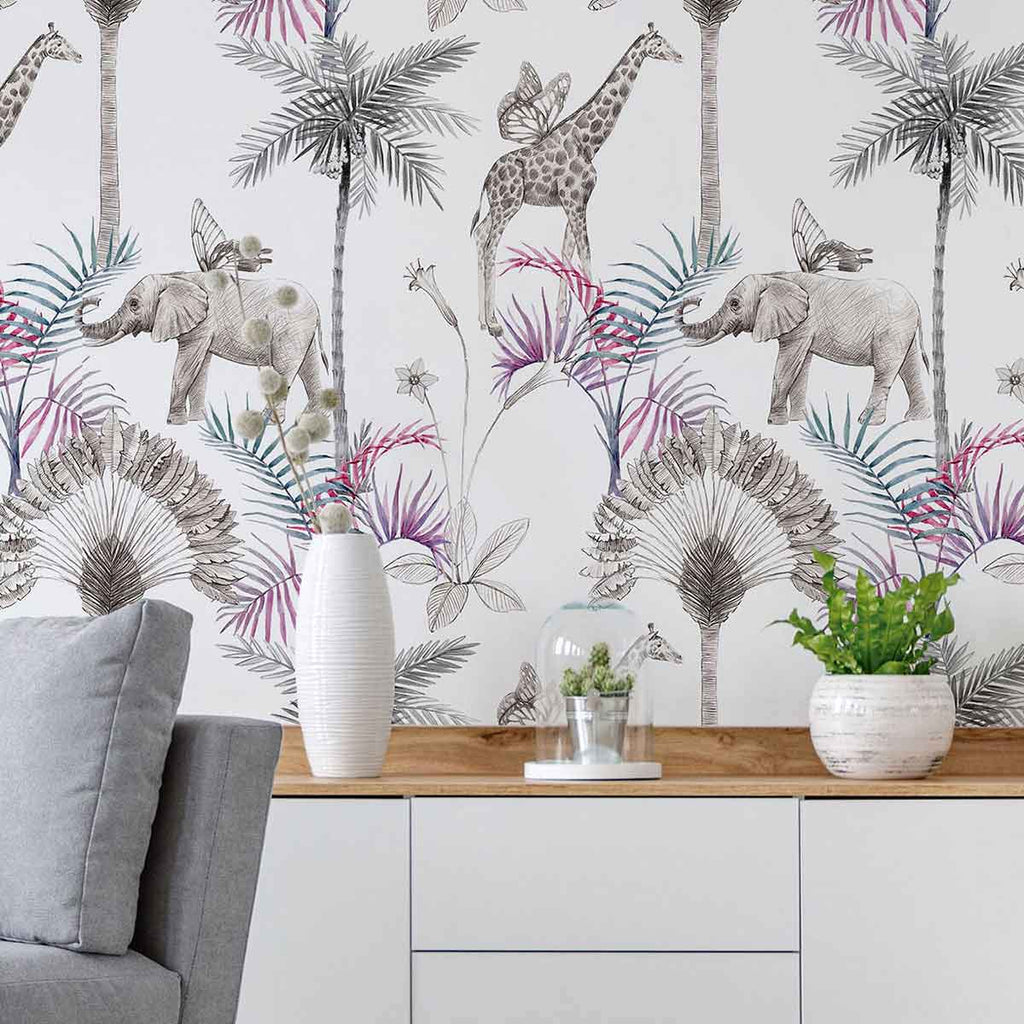 My latest obsessionPeel and Stick Wallpaper  Duke Manor Farm by Laura  Janning