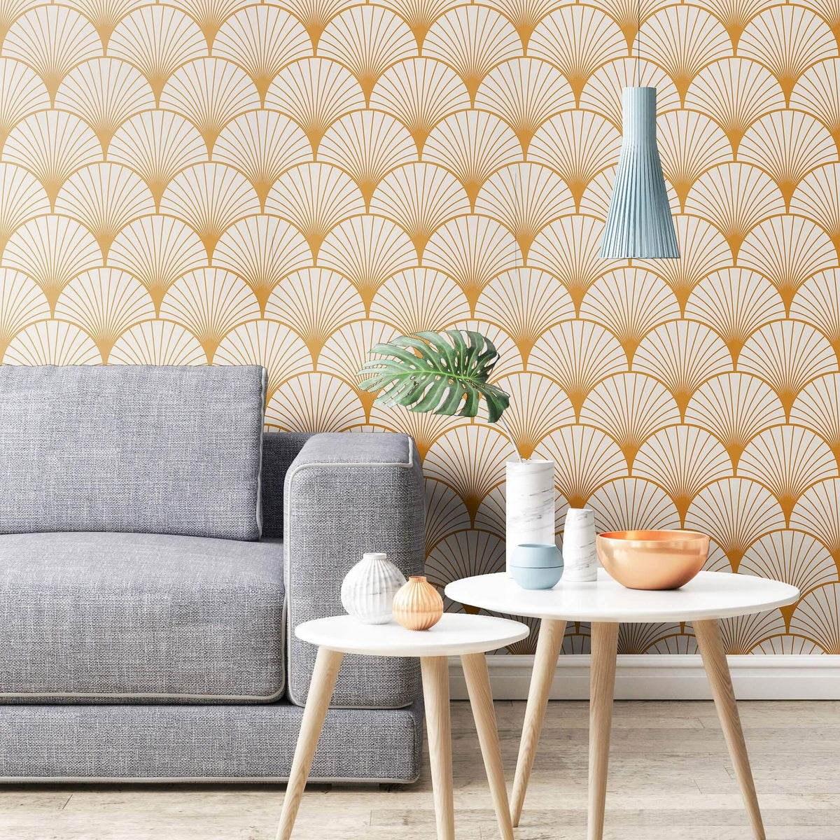 Art Deco Boho Geometric Peel and Stick Removable Wallpaper 3251 | Walls