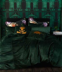 Green Velvet Duvet Cover Forest Minx Company