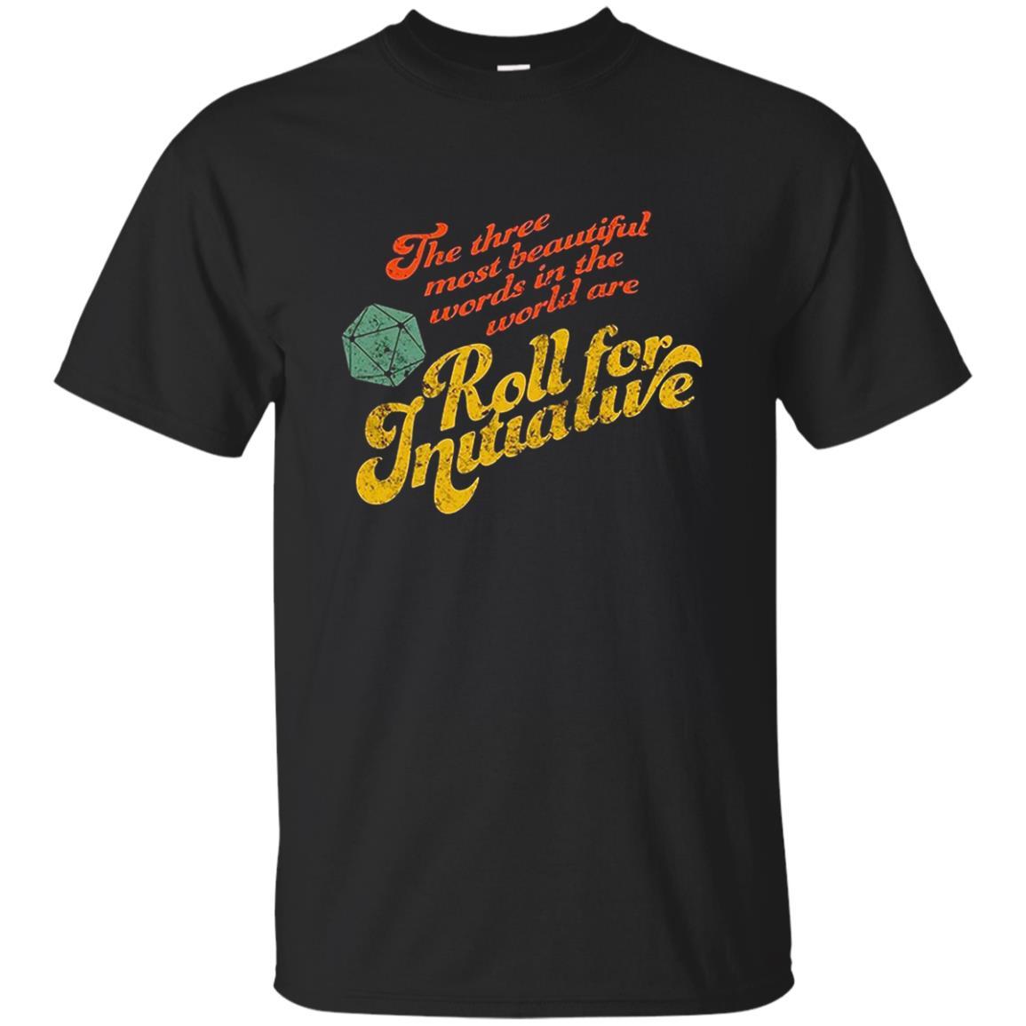 Funny Rpg Game Roll For Initiative D20 Retro Shirts