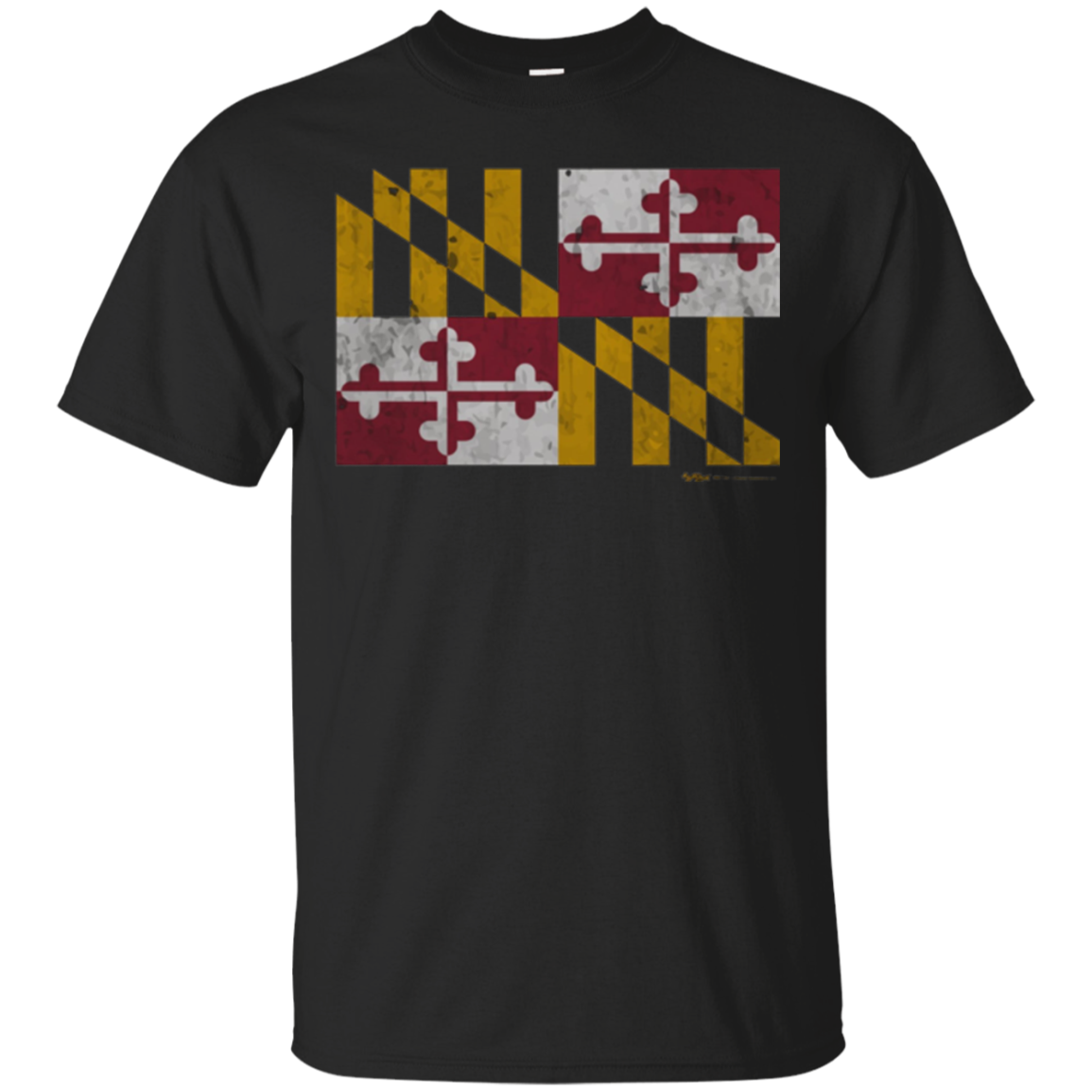 Vintage Maryland State Flag Pride T Shirt Gift