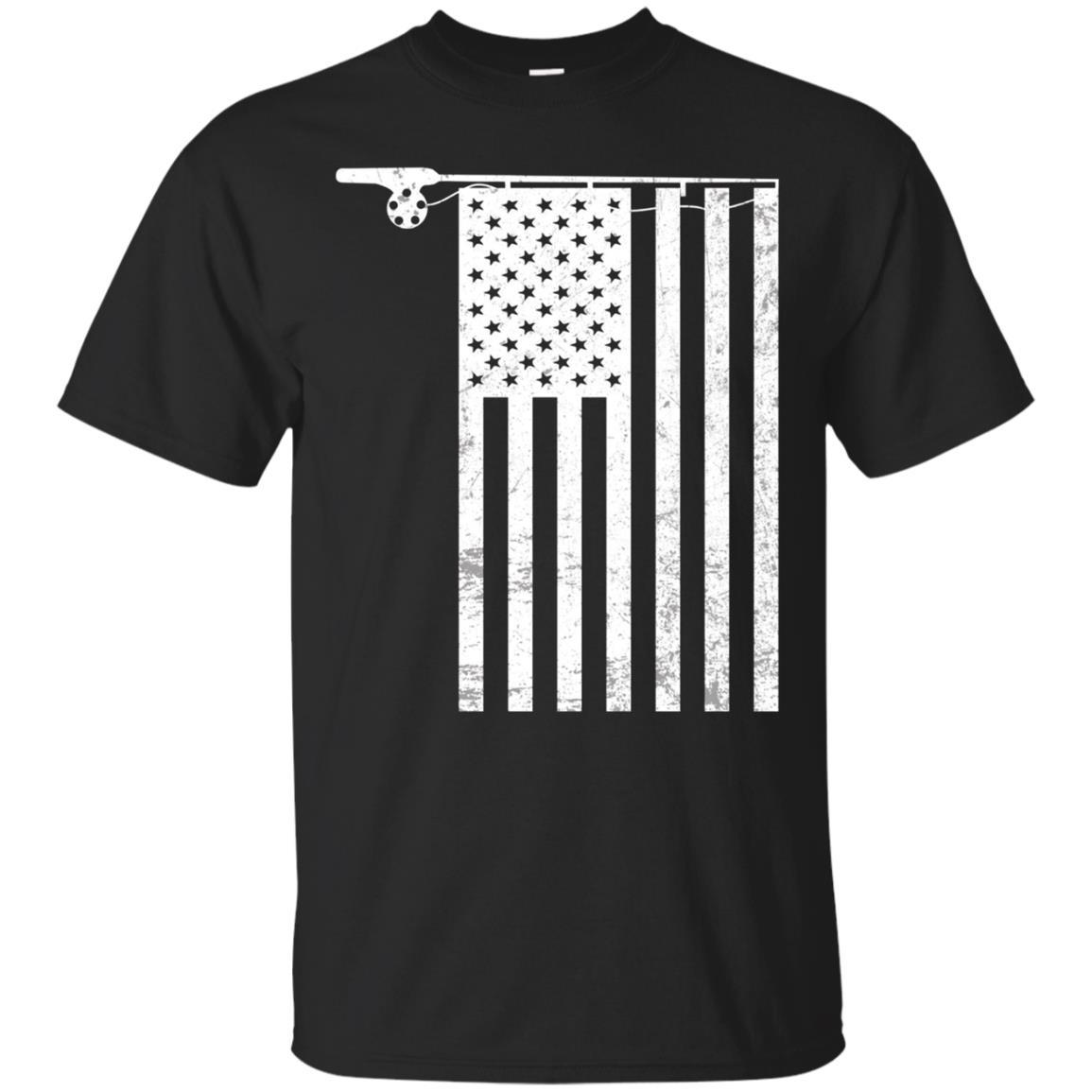 Patriotic Fishing Pole And Flag Gift T-shirt