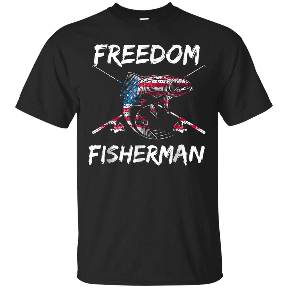 Patriotic 4th July Fishing Short-sleeve T-shirt