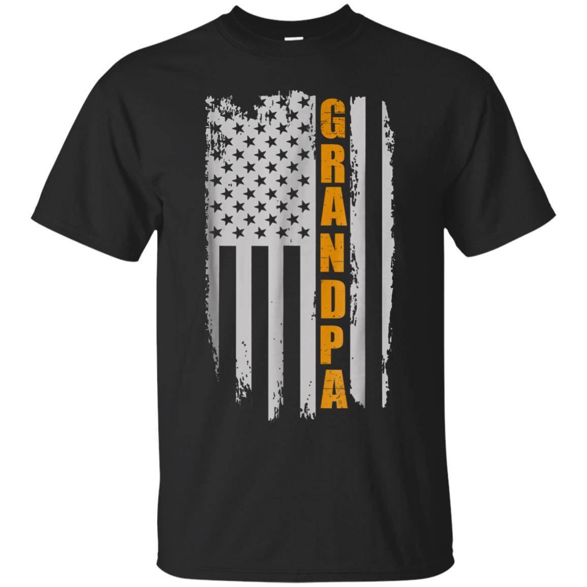 Grandpa American Flag For Fathers Day T Shirt