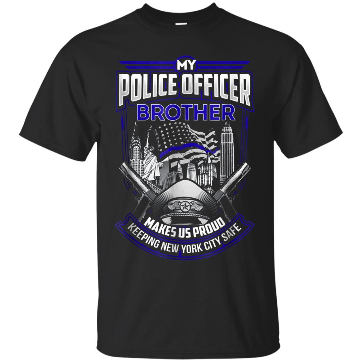 New York Police Brother Family Ts Shirts