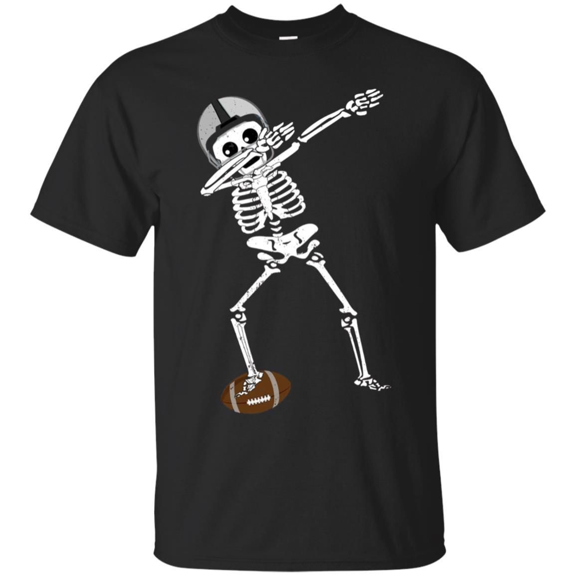 Halloween Dabbing Skeleton Football Shirt Dabbing Soccer Tee