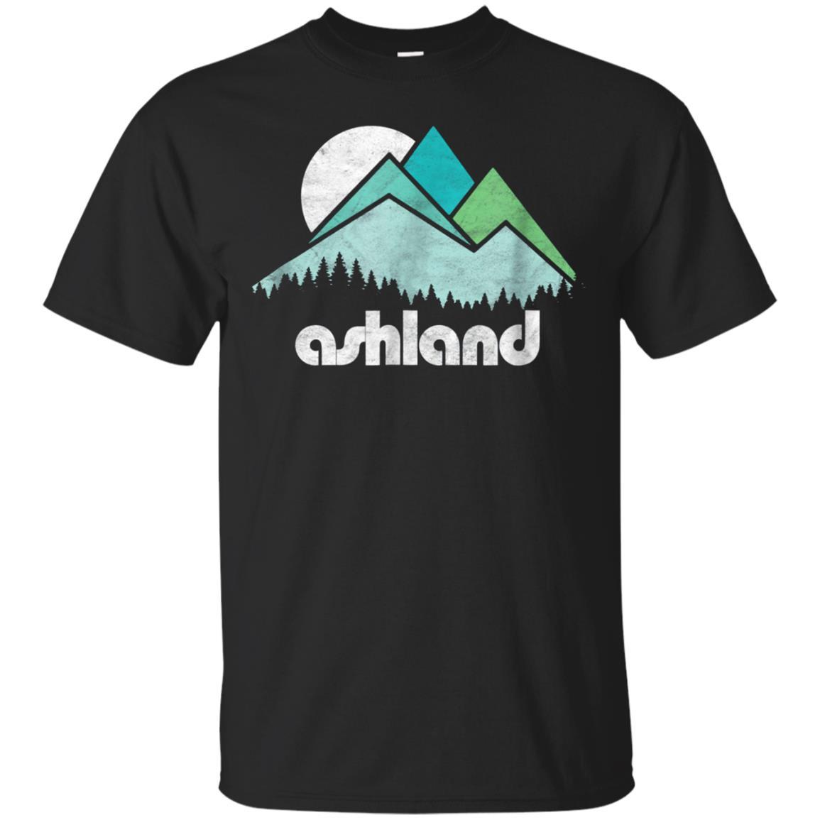 Ashland Oregon Vintage Minimalist Mountains Graphic Shirt