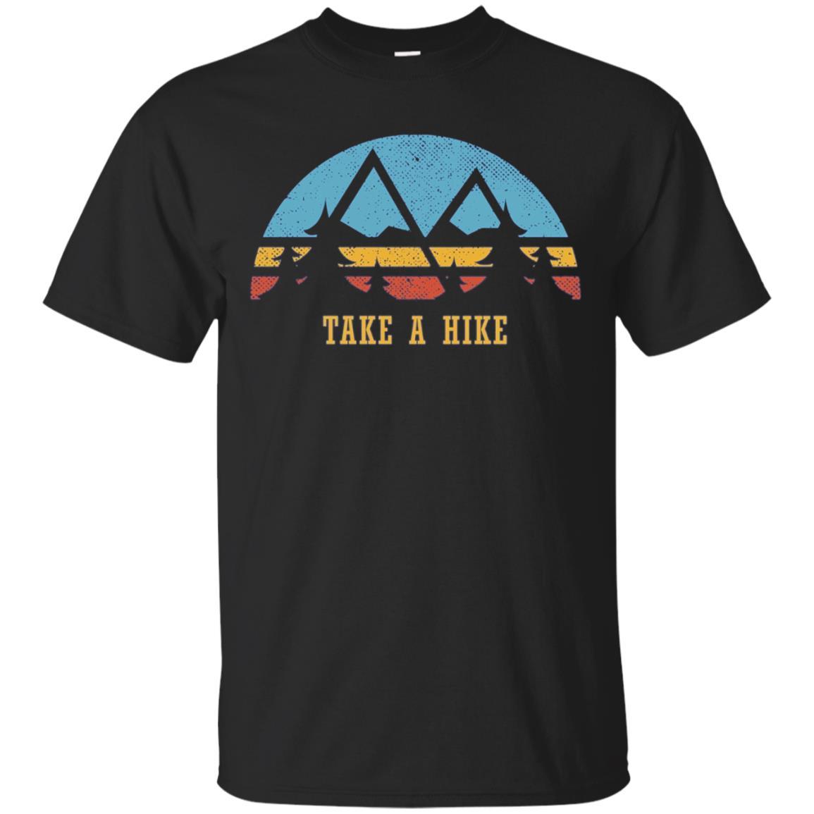 Retro Sunset Hiking Shirt Go Take A Hike Gift