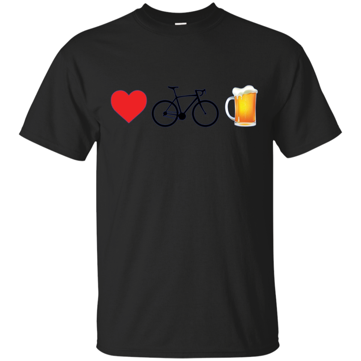 Love Cycling And Beer T-shirt Fun Cycling Love T-shirt