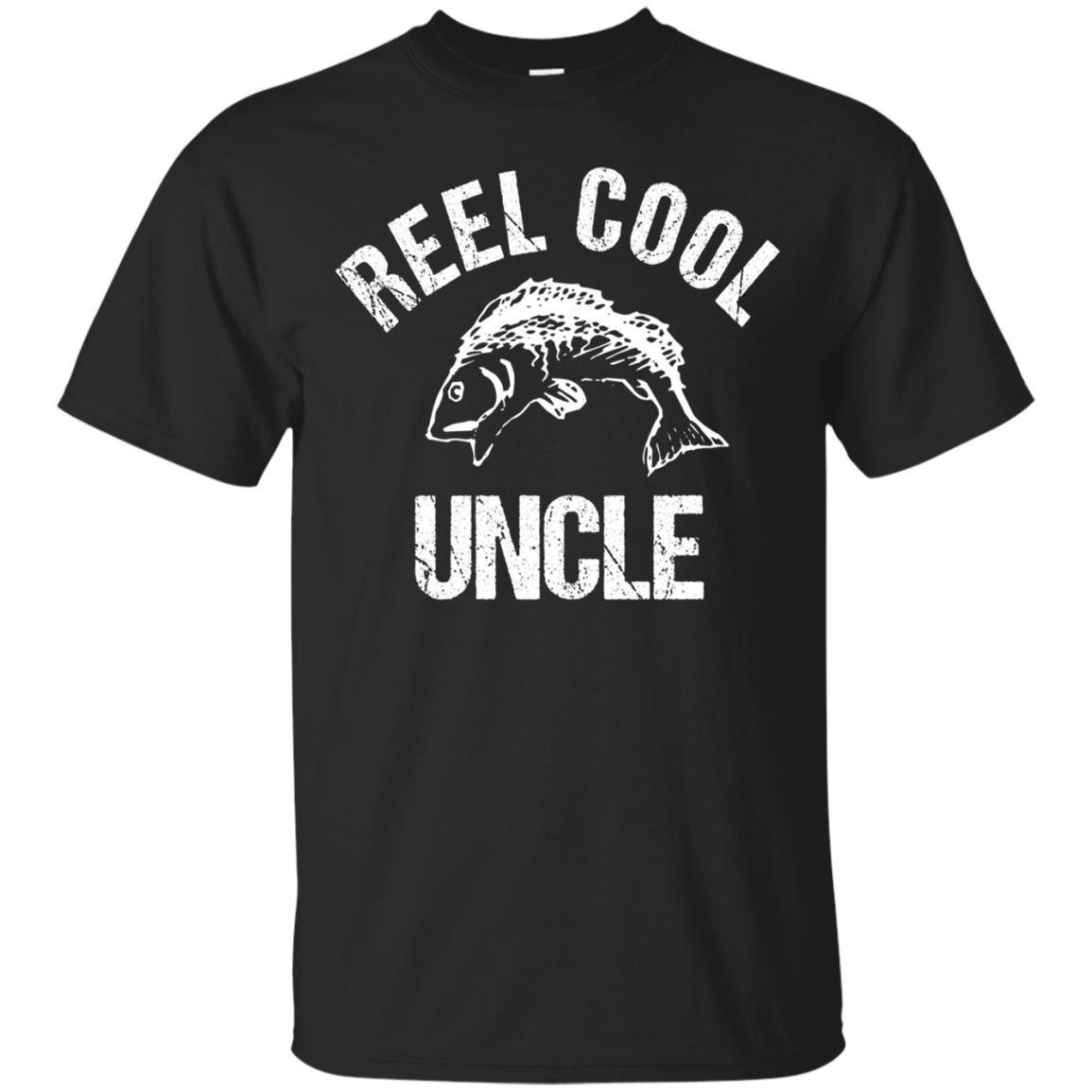 Reel Cool Uncle Fish Hunt Camp Hike Funny Cute Gift T Shirt